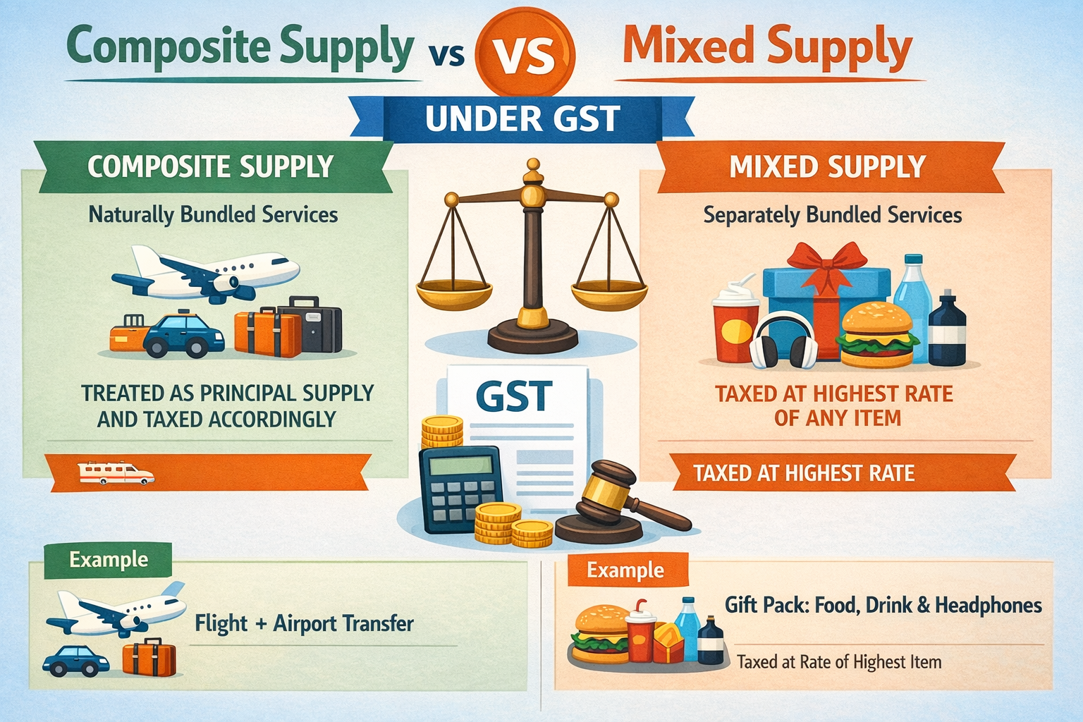 Composite Supply vs Mixed Supply under GST